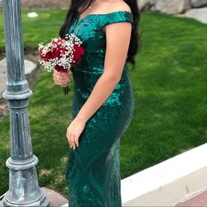 sequins formal dress